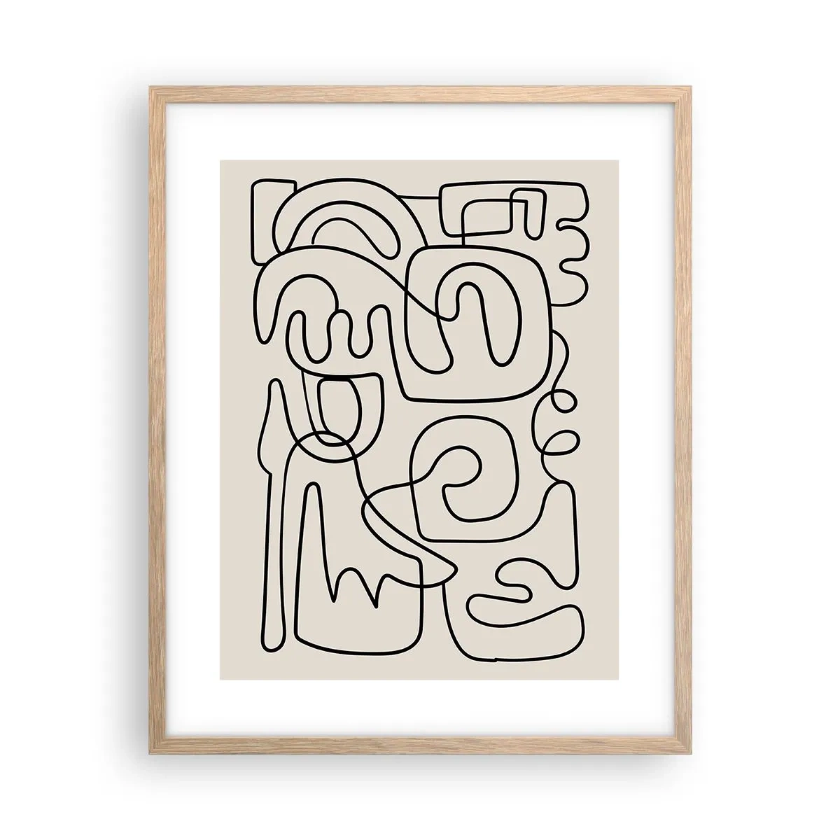 Affisch i ram av ljusek - Följ spåret - 40x50 cm