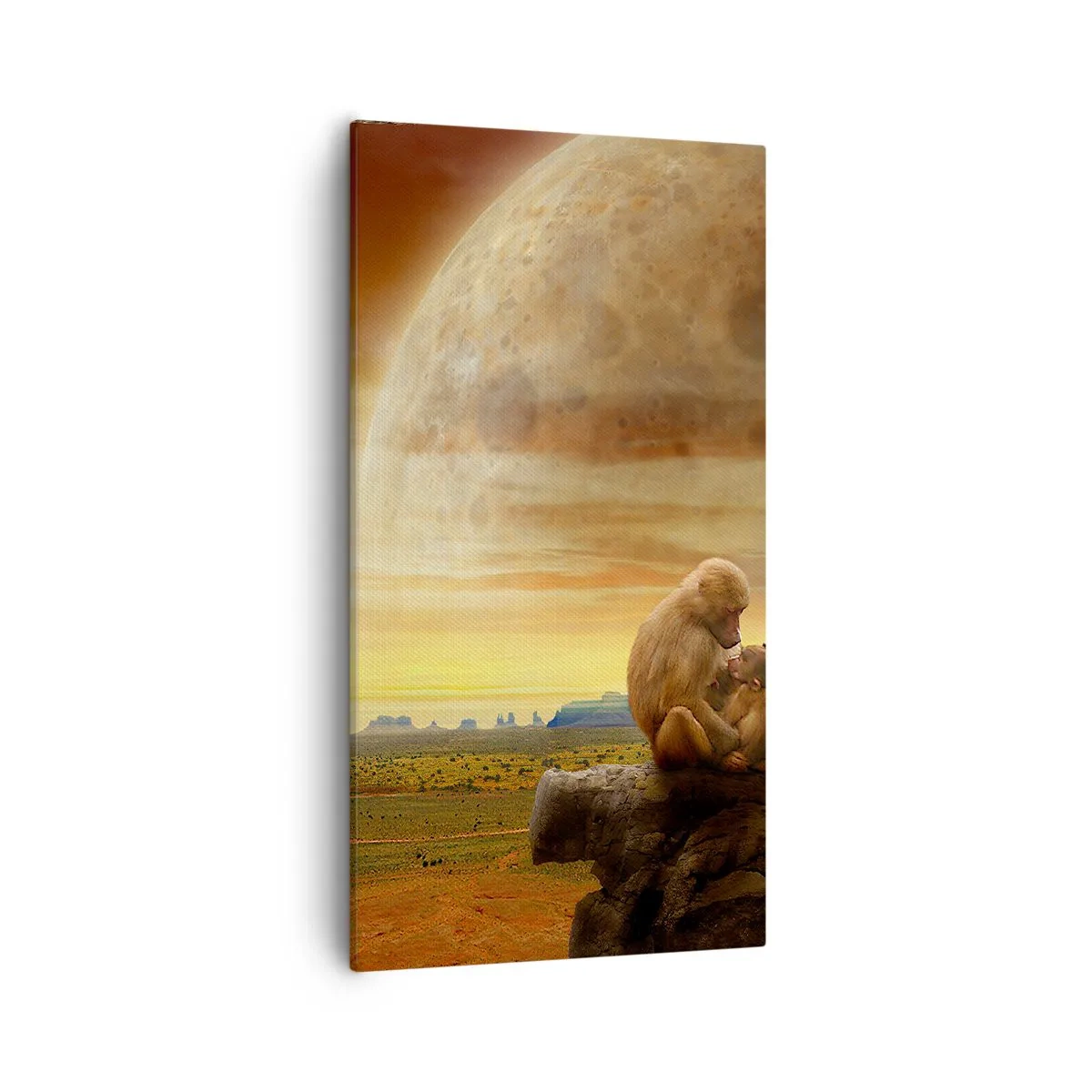 Canvastavla - Bild på duk - Samma kärlek överallt - 55x100 cm