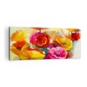 Canvastavla - Bild på duk - Inte bara rött - 100x40 cm