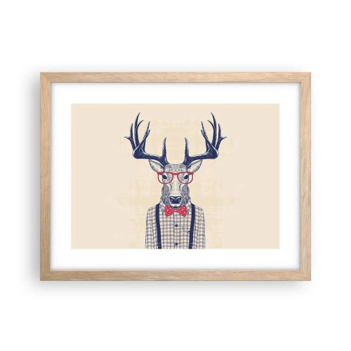 Affisch i ram av ljusek - Rolig extravagans - 40x30 cm