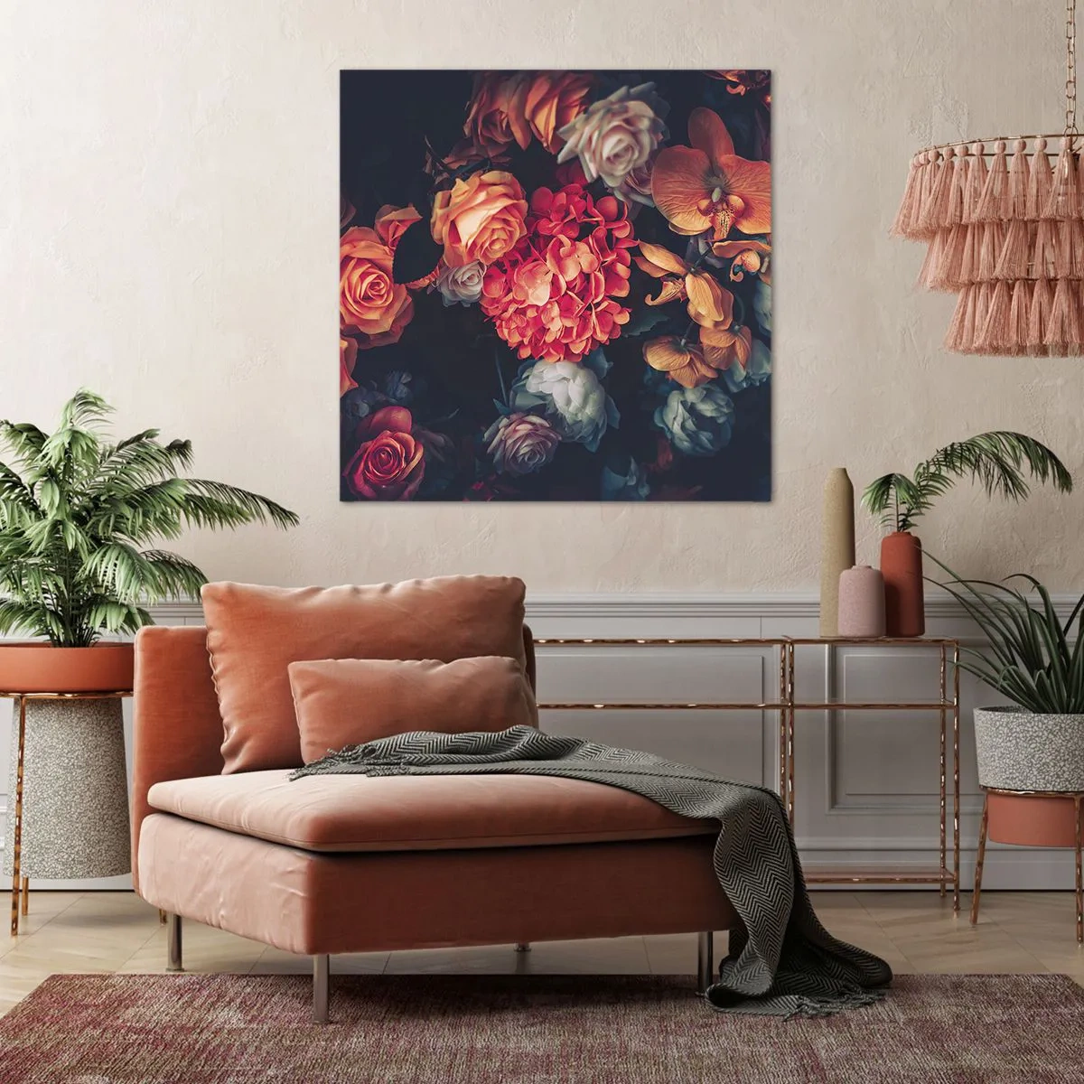 Canvastavla - Bild på duk - Som hos de holländska mästarna - 60x60 cm