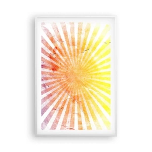 Affisch i vit ram - Solupp- och nedgångar - 61x91 cm
