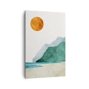 Canvastavla - Bild på duk - Landskap som det borde vara - 80x120 cm