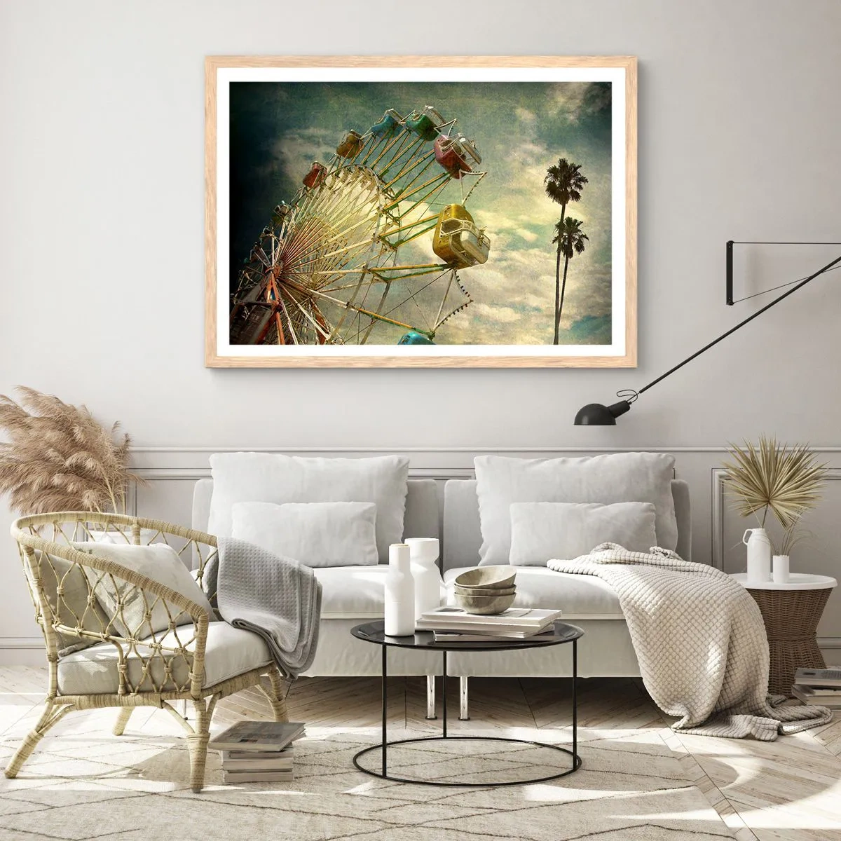 Affisch i ram av ljusek - Kommer att bli, kommer att bli kul.... - 50x40 cm