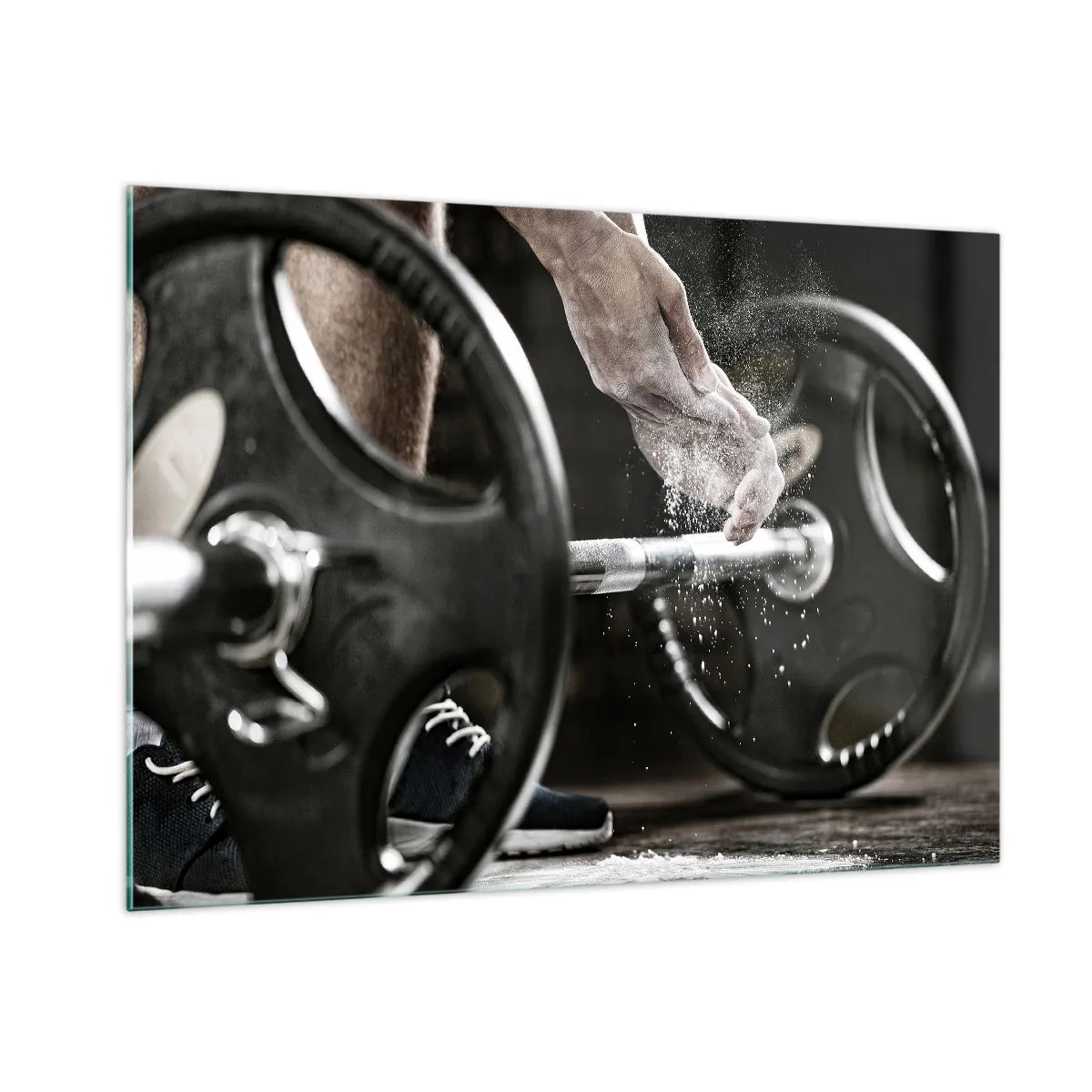 Glastavla - Bild på glas - Utmaningen accepterad! - 100x70 cm