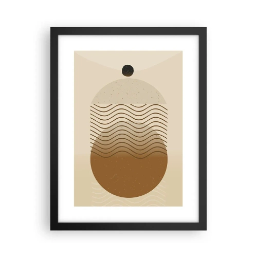 Affisch i svart ram - Om geometriska figurers ursprung - 30x40 cm