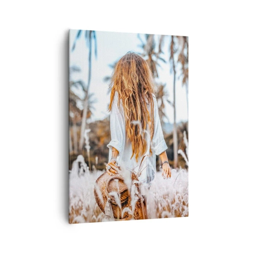 Canvastavla - Bild på duk - Född ur gräsdun - 70x100 cm