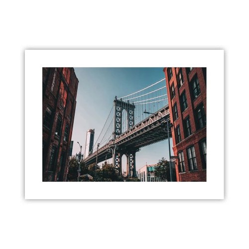 Affisch - Över stadens vågor - 40x30 cm