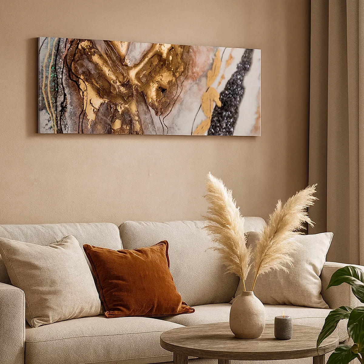 Canvastavla - Bild på duk - Jordens element - 30x30 cm