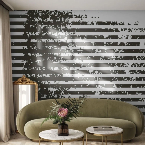 Fototapet Premium Canvas - Rytm och brus - Abstraktion, Bit, Grafik - 150x105 cm