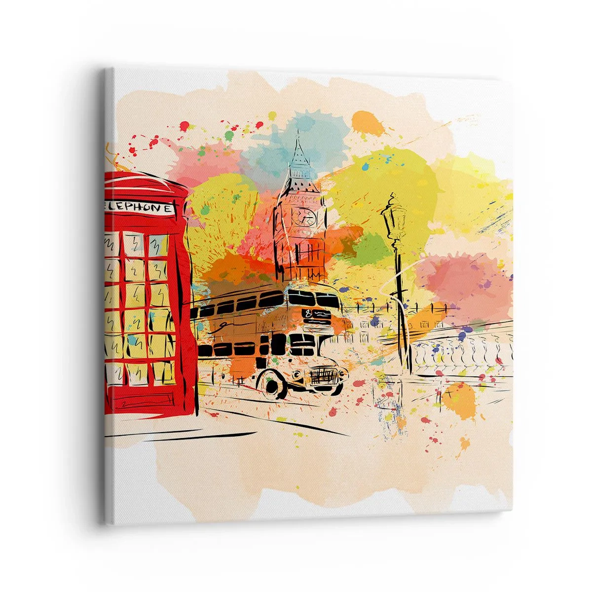 Canvastavla - Bild på duk - Mångfaldens stad - 30x30 cm