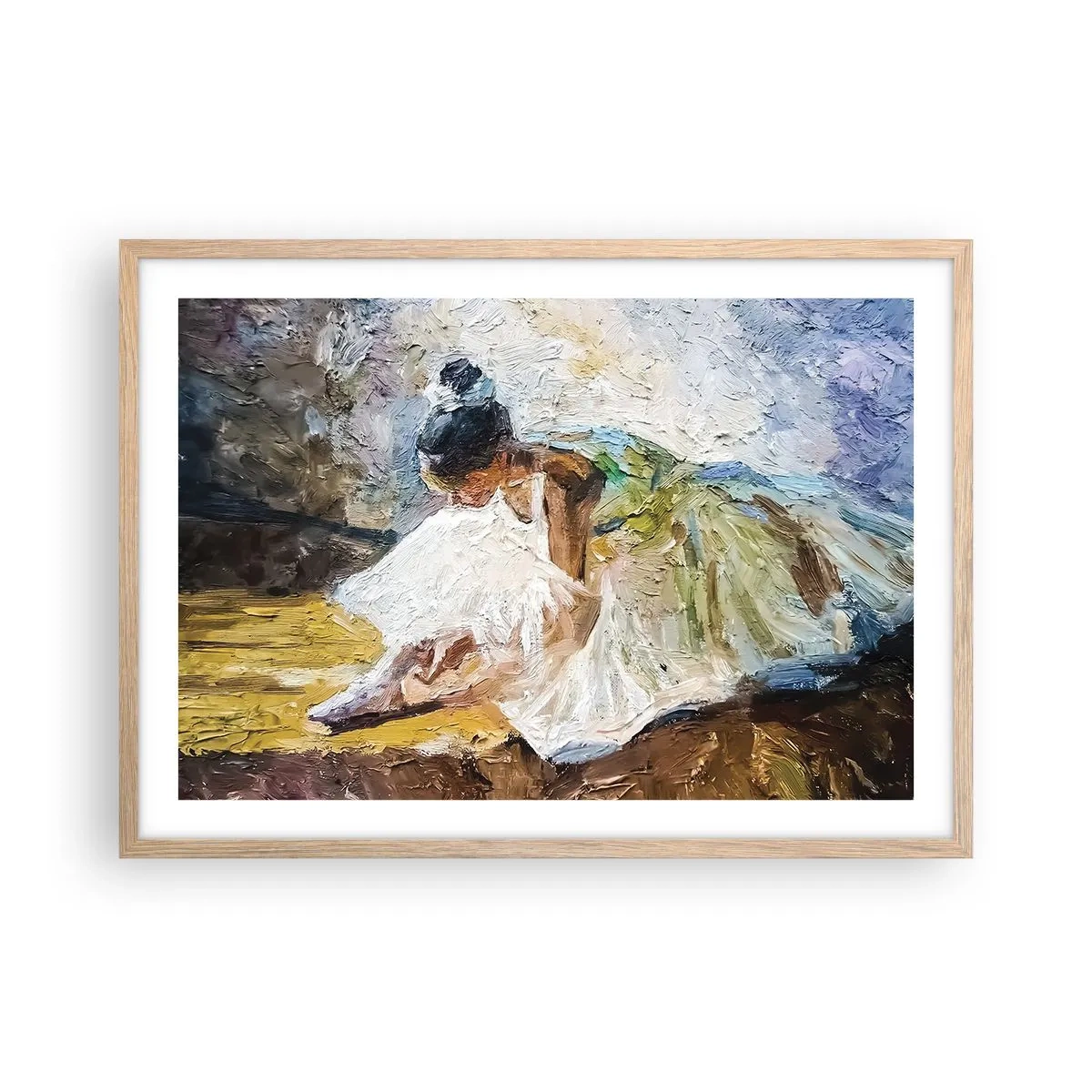 Affisch i ram av ljusek - Från Degas tavla - 70x50 cm