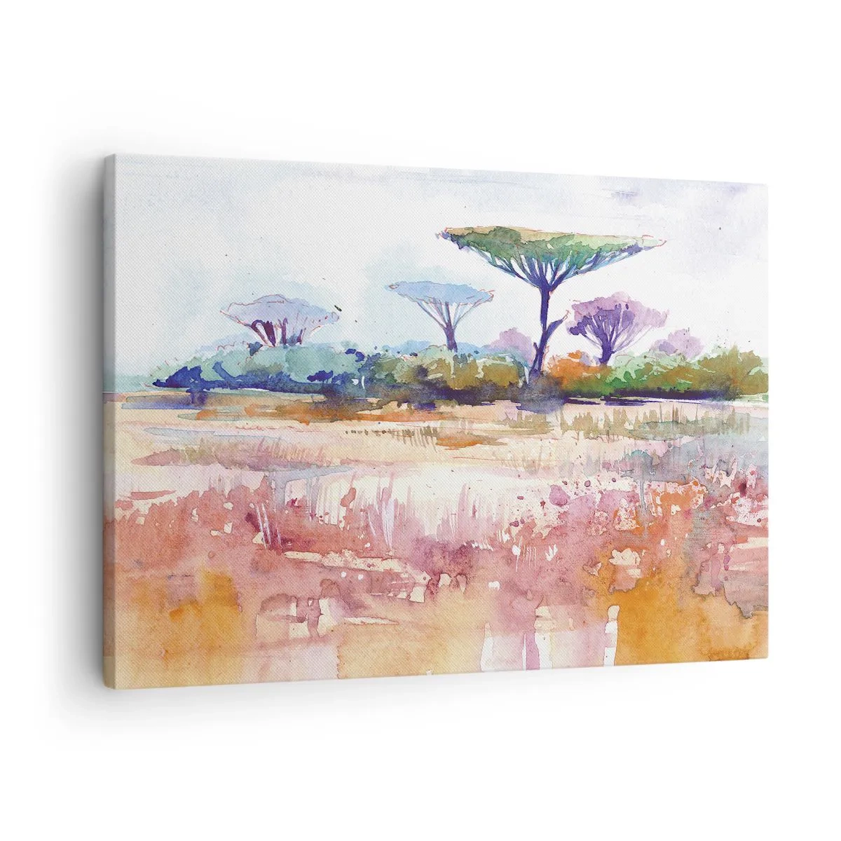 Canvastavla - Bild på duk - Savannens färg - 70x50 cm