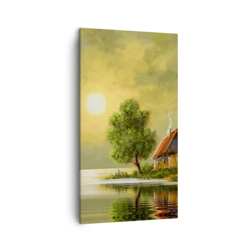 Canvastavla - Bild på duk - Vackert som från en bild - 45x80 cm