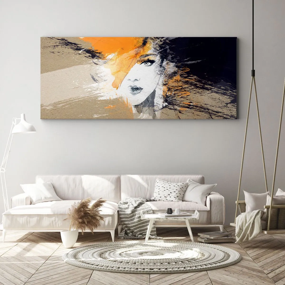 Canvastavla - Bild på duk - Och så blir det ljus - 100x40 cm