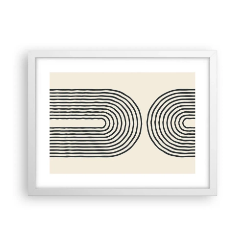 Affisch i vit ram - Om en stund... - 40x30 cm