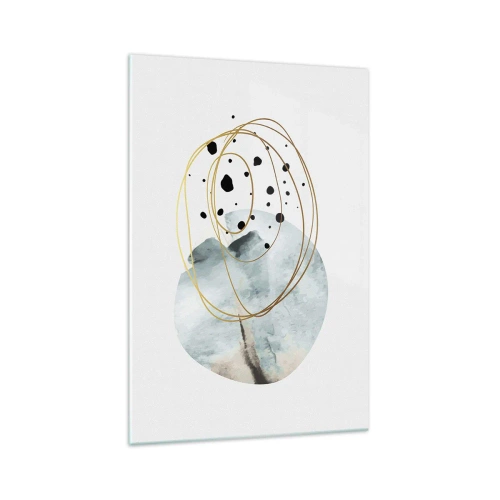 Glastavla - Bild på glas - I rummets famn - 70x100 cm