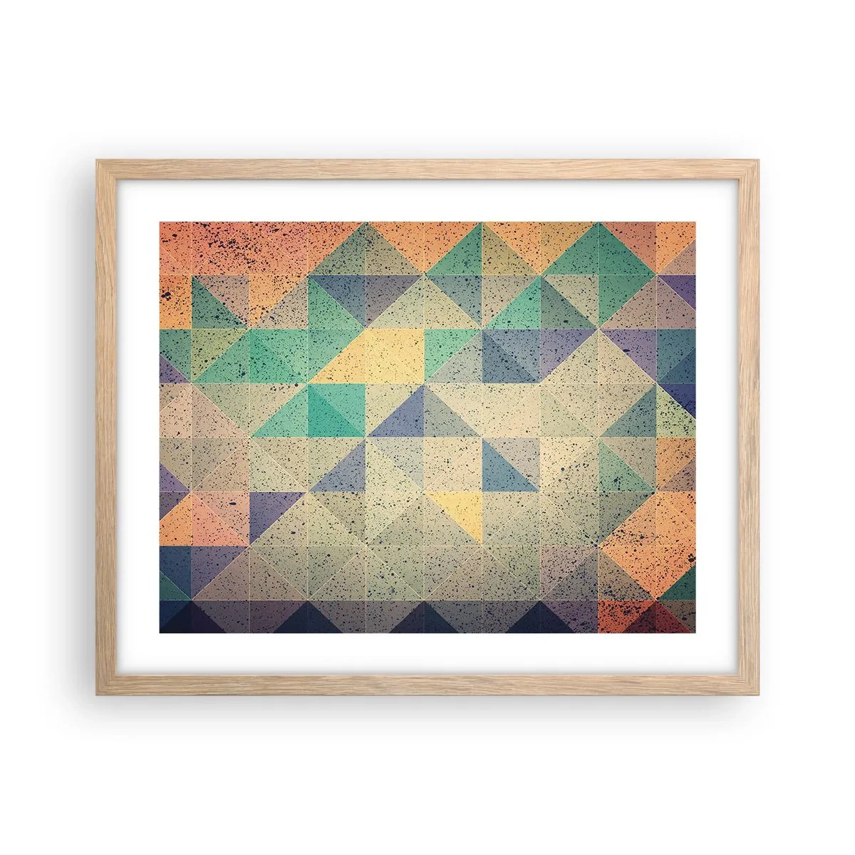 Affisch i ram av ljusek - Trianglarnas republik - 50x40 cm