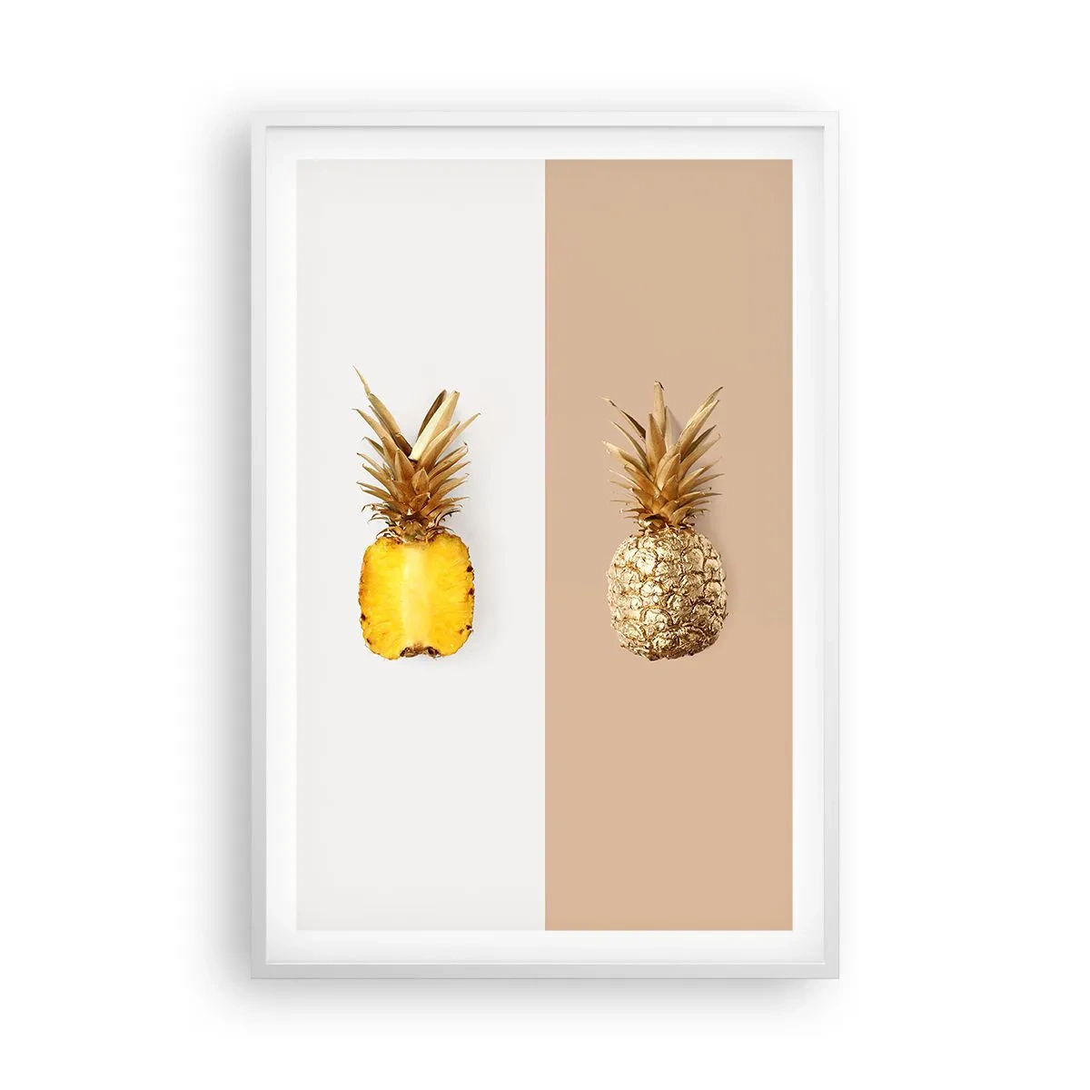 Affisch i vit ram - Ananas för oss - 61x91 cm