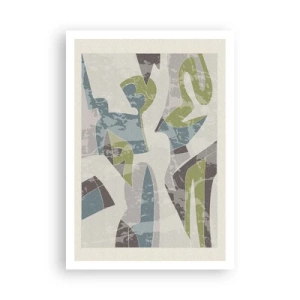 Affisch - Komposition bakom glas - 70x100 cm