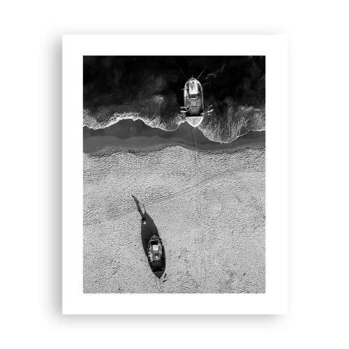 Affisch - Fortfarande på stranden... - 40x50 cm