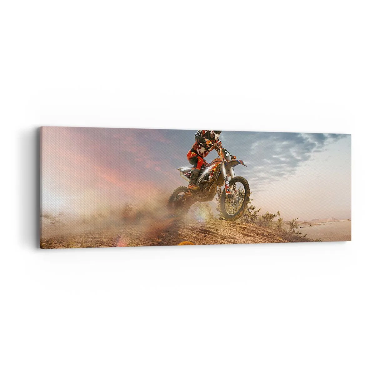 Canvastavla - Bild på duk - För segern - 90x30 cm