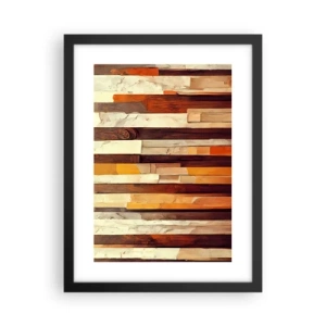 Affisch i svart ram - Hymn av skogens träd - 30x40 cm