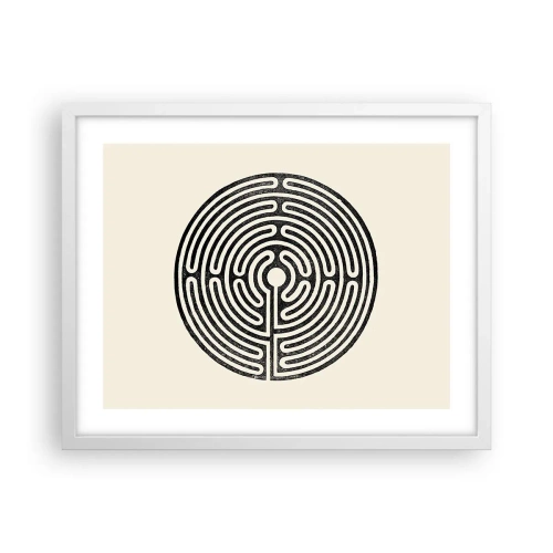 Affisch i vit ram - Mystisk ordning - 50x40 cm