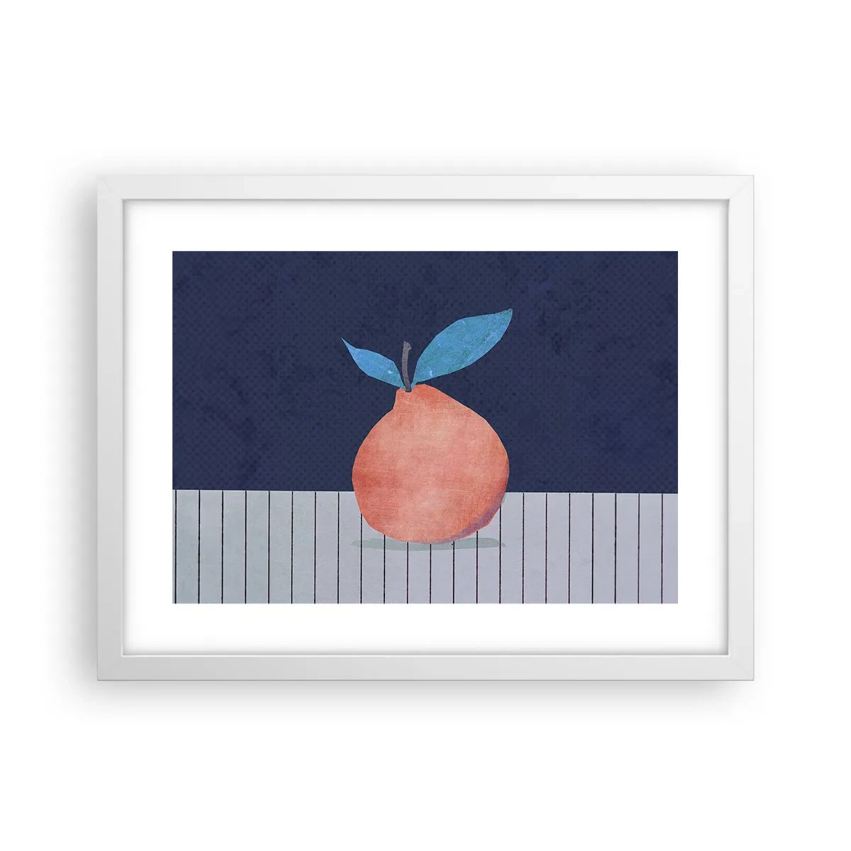 Affisch i vit ram - Konvexitet och planhet - 40x30 cm