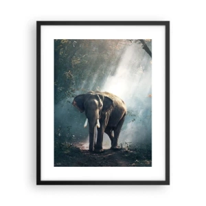 Affisch i svart ram - Lugn promenad - 40x50 cm