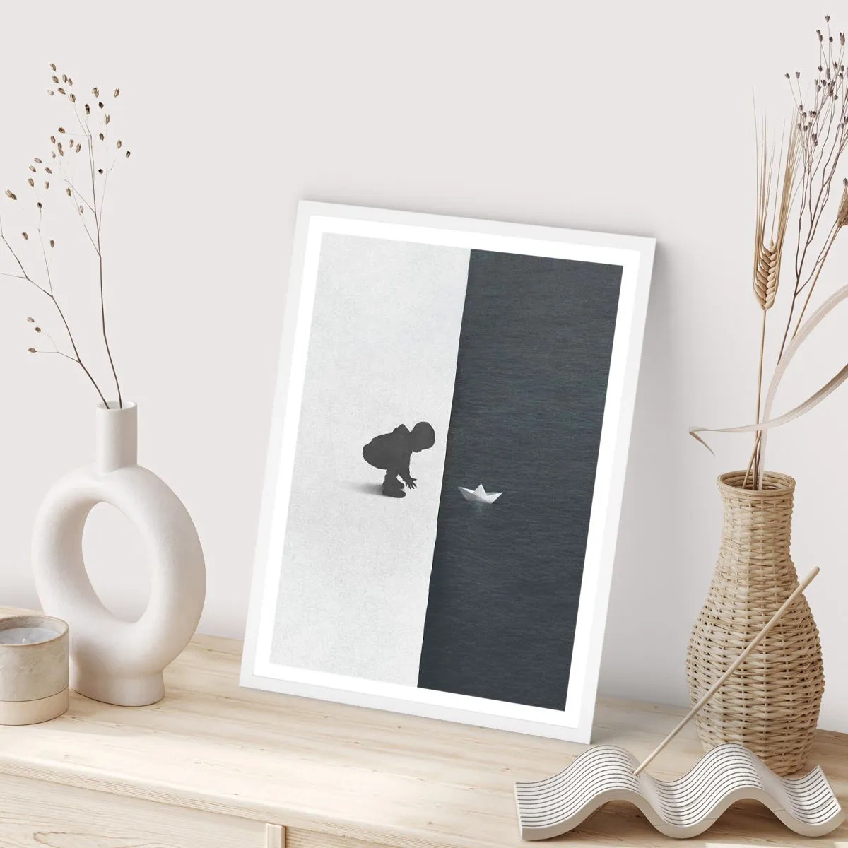 Affisch i vit ram - En stor expedition - 70x100 cm