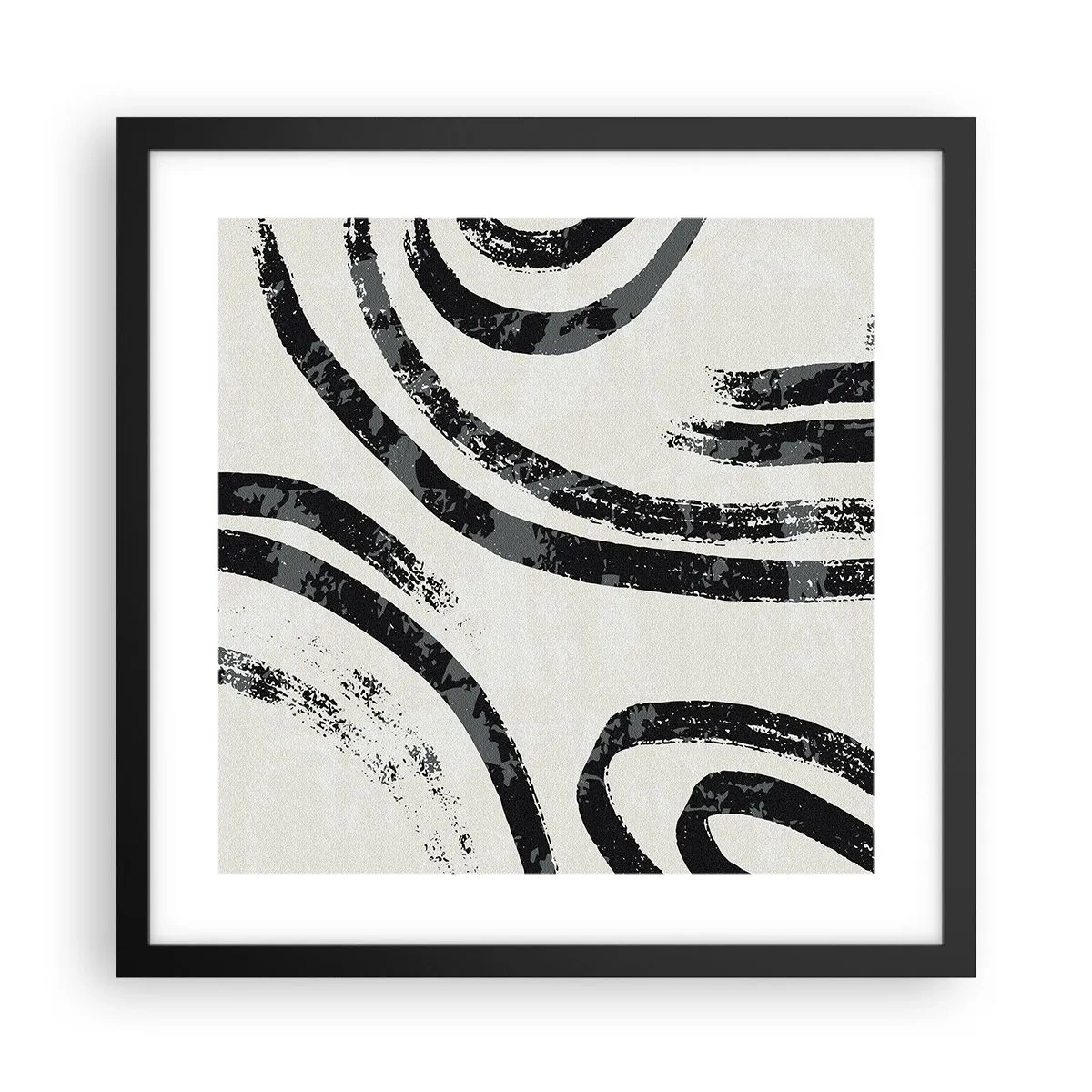 Affisch i svart ram - Halvstoppad - 40x40 cm