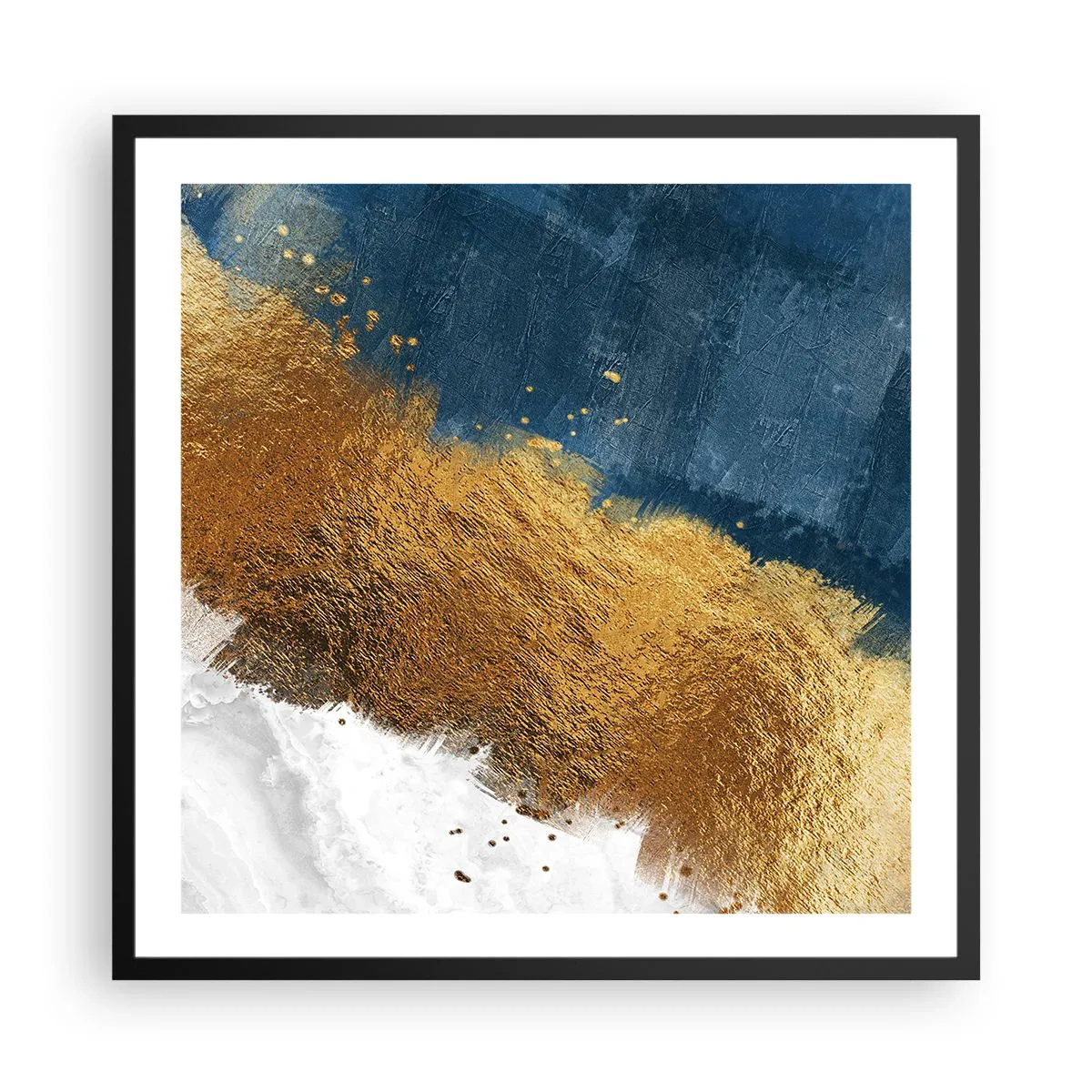 Affisch i svart ram - Sommarens färger - 60x60 cm