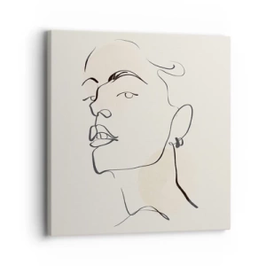 Canvastavla - Bild på duk - Stolt blick - 30x30 cm
