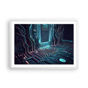 Affisch i vit ram - Så här tänker jag... - 70x50 cm