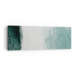 Canvastavla - Bild på duk - Ett möte med dimma - 90x30 cm