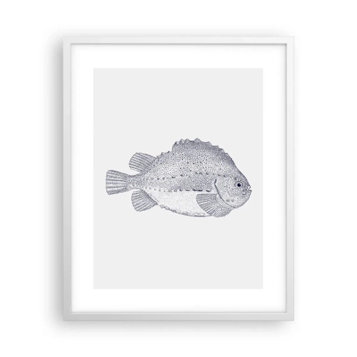 Affisch i vit ram - Till naturforskarens album - 40x50 cm