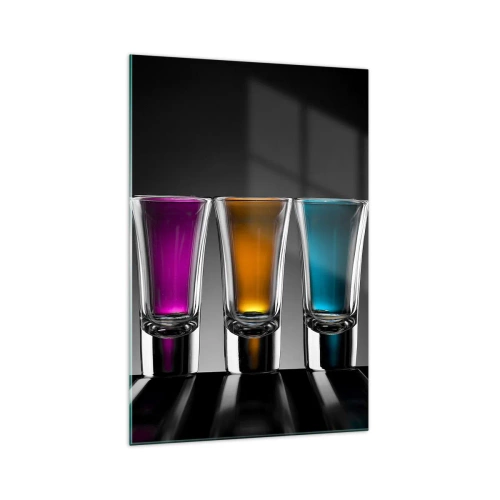 Glastavla - Bild på glas - Glädjen färger - 70x100 cm