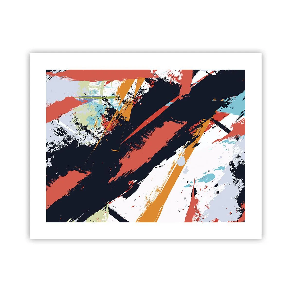 Affisch - Dynamisk komposition - 50x40 cm