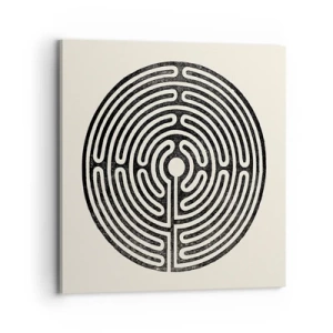 Canvastavla - Bild på duk - Mystisk ordning - 70x70 cm