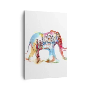 Canvastavla - Bild på duk - Indien - kärlekens aura - 70x100 cm