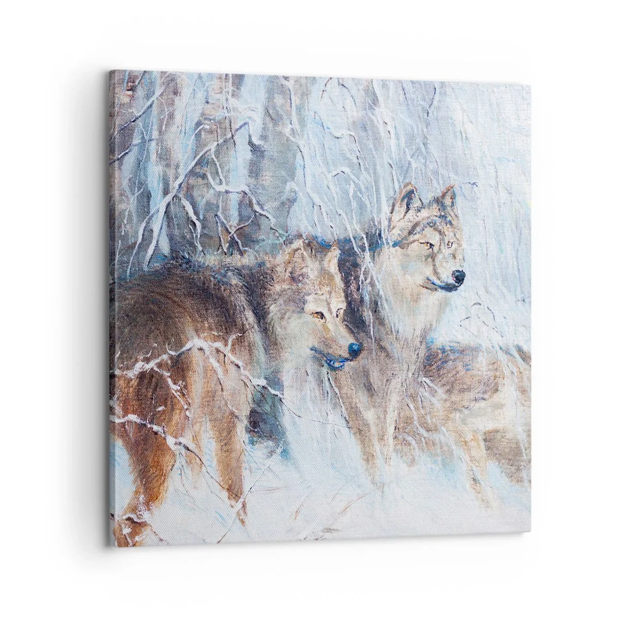 Canvastavla - Bild på duk - Akta! Någon kommer - 60x60 cm