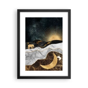Affisch i svart ram - Eviga lagar - 30x40 cm