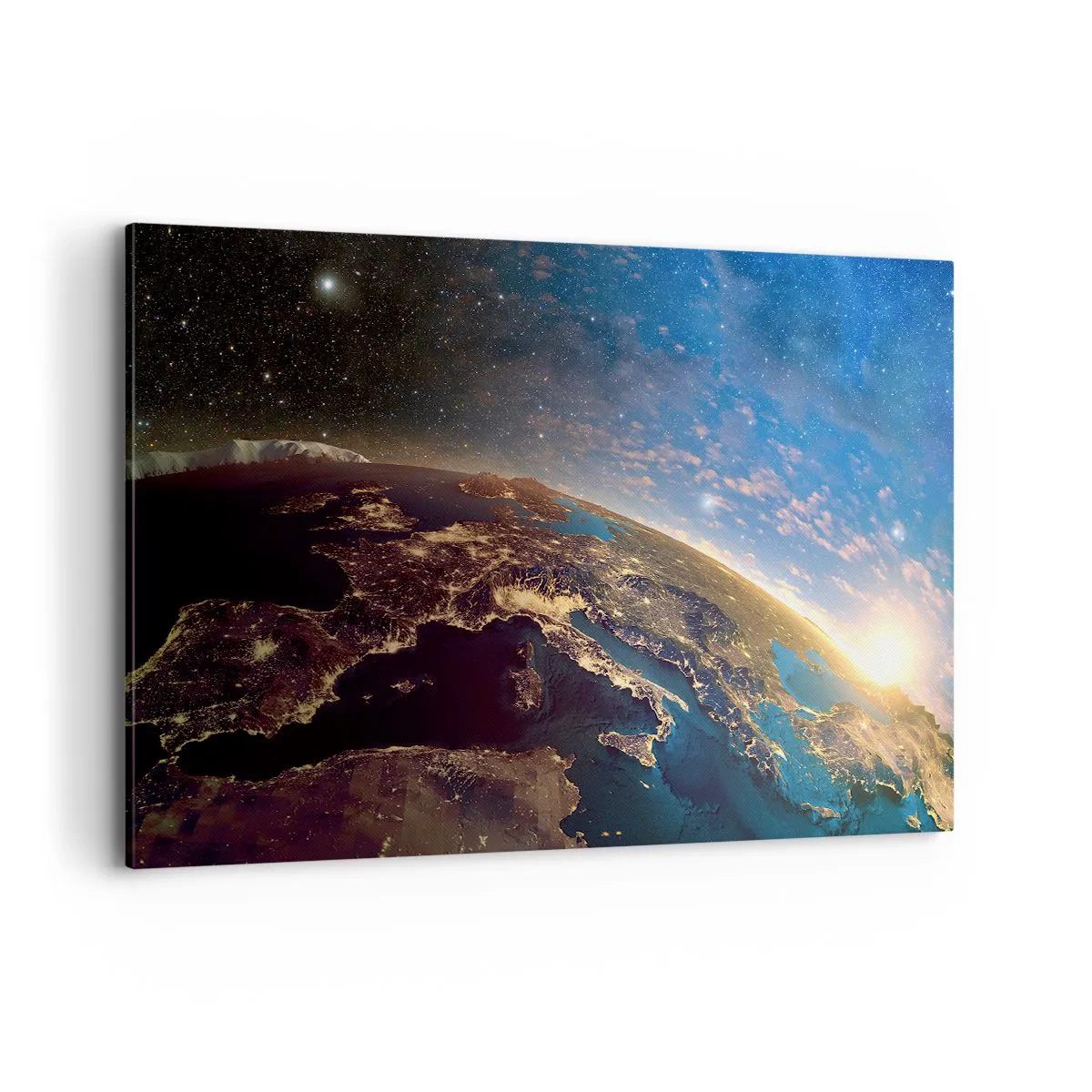 Canvastavla - Bild på duk - Låt oss titta på varandra på avstånd - 120x80 cm