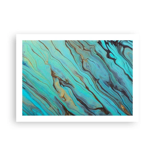 Affisch - Turkost tidvatten - 70x50 cm