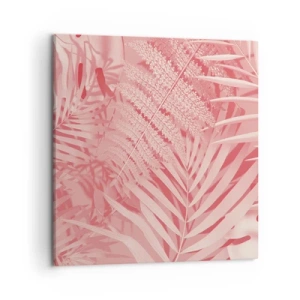 Canvastavla - Bild på duk - Rosa koncept - 50x50 cm