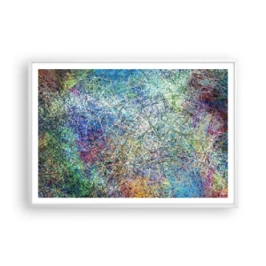 Affisch i vit ram - Det är inte så enkelt - 100x70 cm