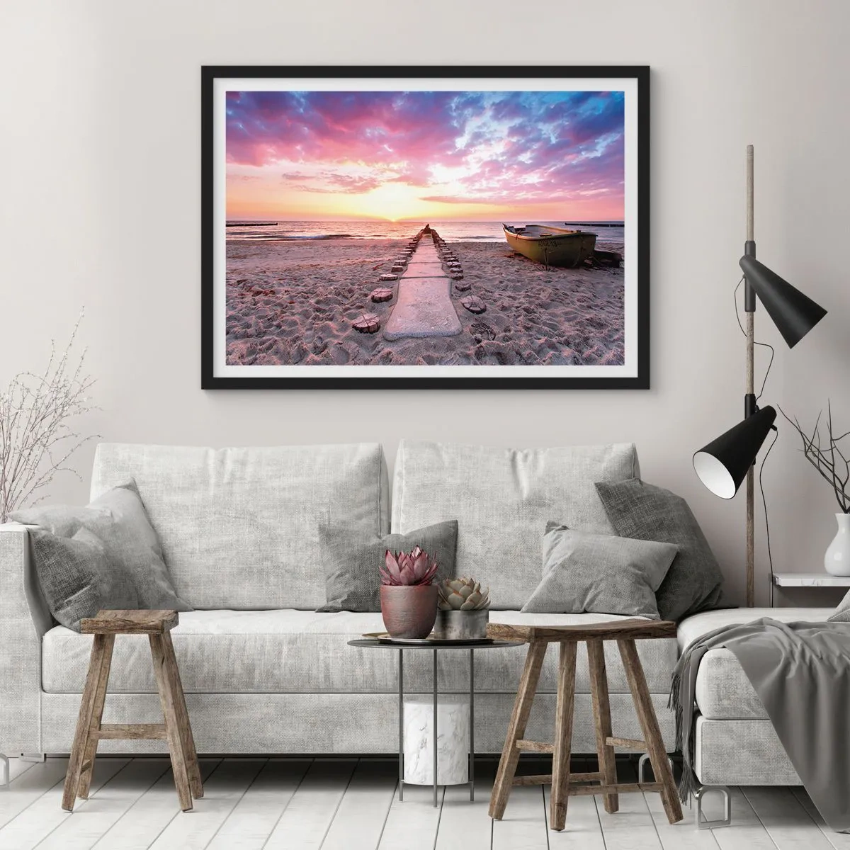 Affisch i svart ram - En stund av djup upplevelse - 50x40 cm