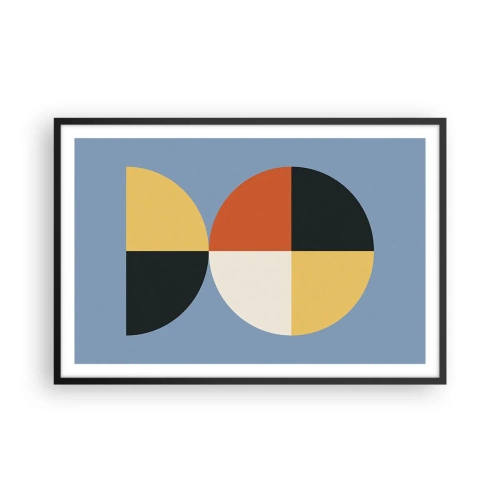 Affisch i svart ram - Titta och räkna - 91x61 cm