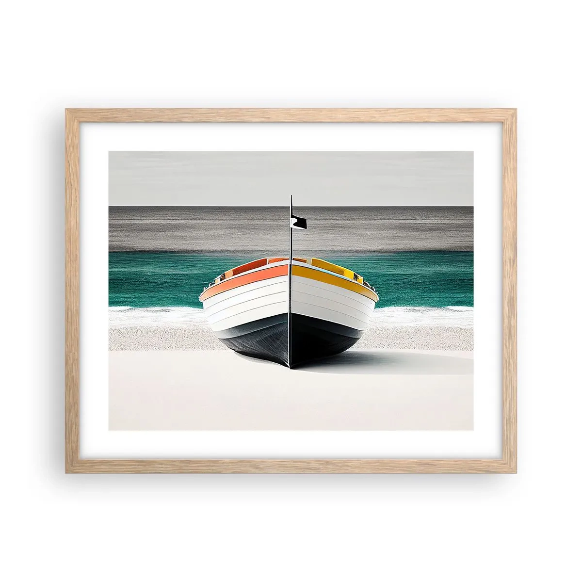 Affisch i ram av ljusek - På sin plats - 50x40 cm